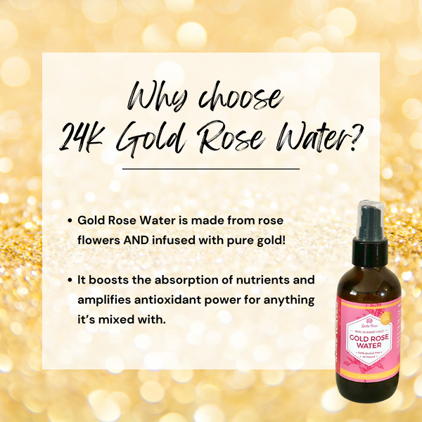 24K Gold Rose Water Toner - 4 oz