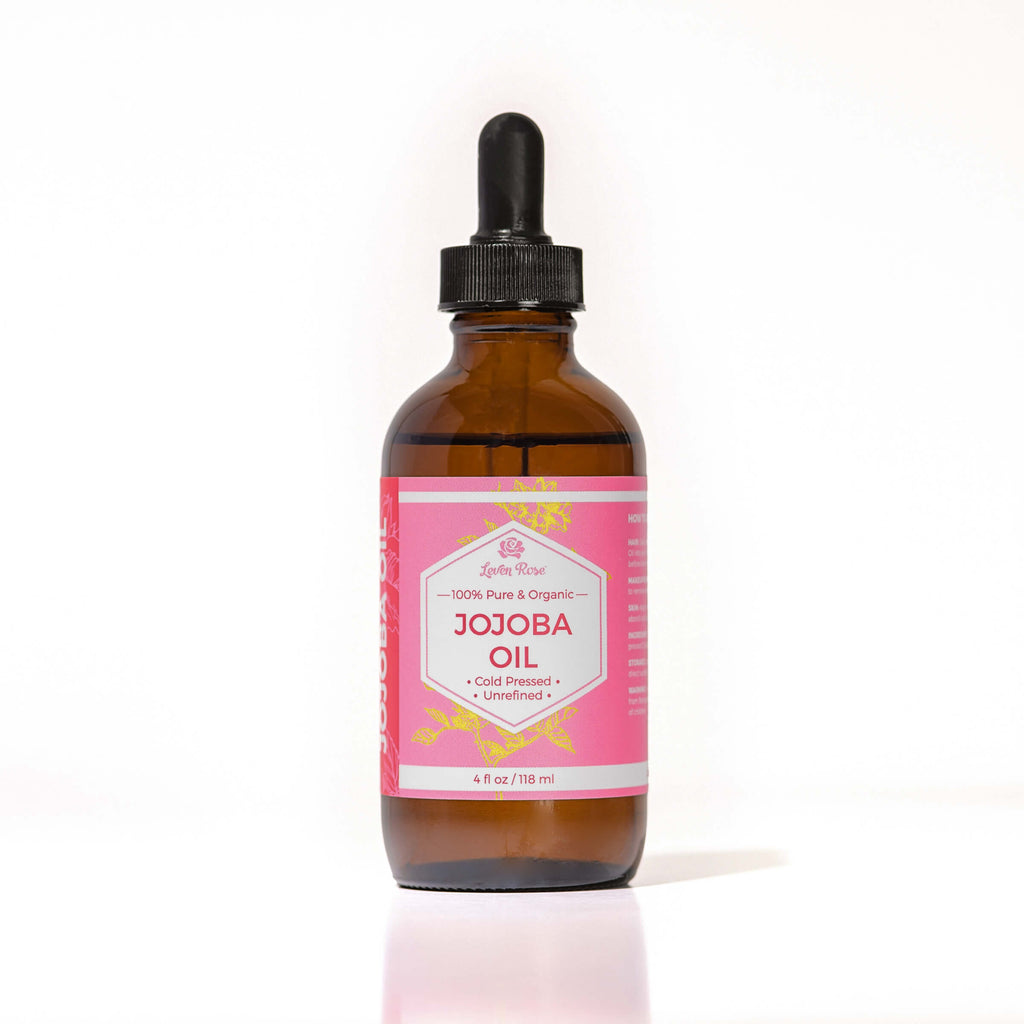 Organic Unrefined Cold Pressed Jojoba Oil by Leven Rose Leven Rose