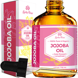 Jojoba Oil by Leven Rose, Cold Pressed Moisturizer for Hair, Skin and Nails, 4oz